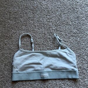 Skims Cotton Rib Bralette in Frost